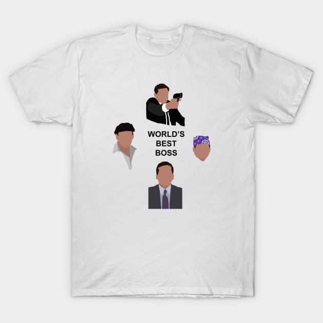 The Many Faces of Michael Scott T-Shirt by scornely